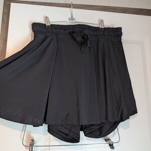 ARULA Black Drawstring Skort